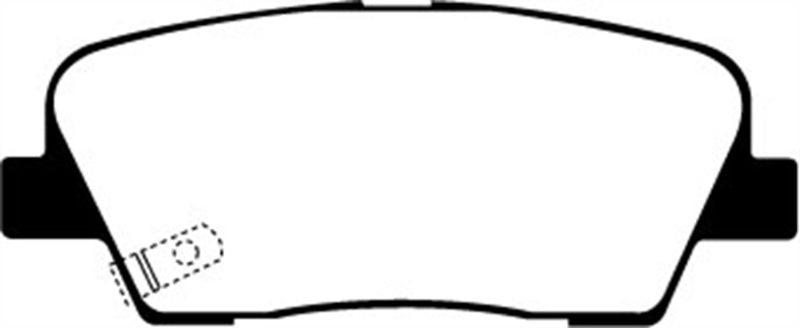 EBC 06-09 Hyundai Entourage 3.8 Yellowstuff Rear Brake Pads - Corvette Realm