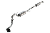 Borla F-150 21-25 2.7L/3.5L 4dr CC SB EC STB Lar/KingR/Plnm/LTD 3/2.25 DSE Cat-Back Exhaust Touring Black ChromeTips