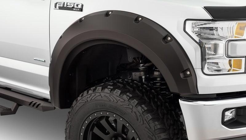 Bushwacker 15-17 Ford F-150 Styleside Max Pocket Style Flares 2pc - Black - Corvette Realm