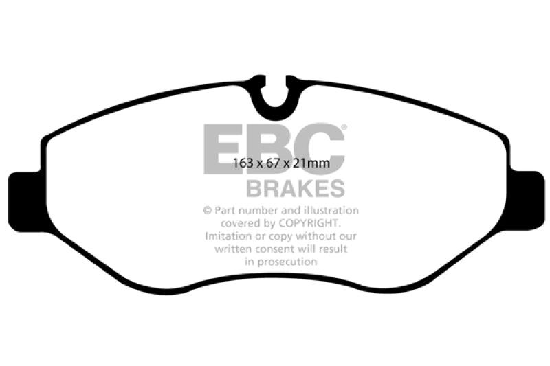 EBC 07+ Dodge Sprinter 2500 Greenstuff Front Brake Pads - Corvette Realm