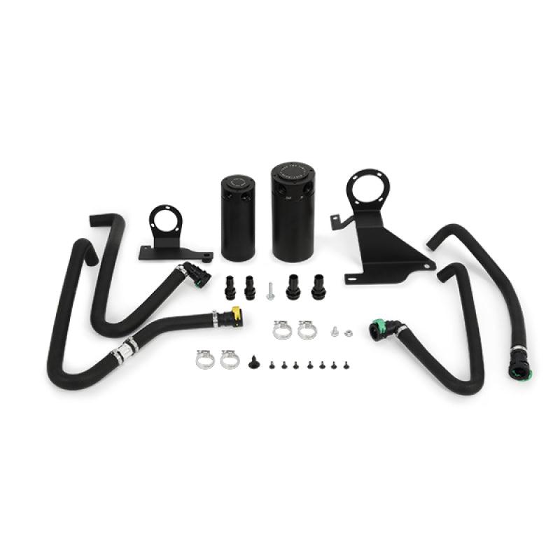 Mishimoto 11-14 Ford F-150 EcoBoost 3.5L Baffled Oil Catch Can Kit - Black - Corvette Realm