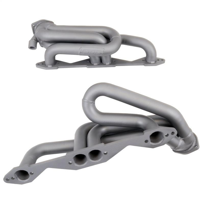 BBK 96-98 GM Truck SUV 5.0 5.7 Shorty Tuned Length Exhaust Headers - 1-5/8 Titanium Ceramic - Corvette Realm