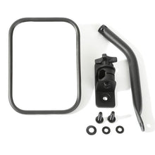 Load image into Gallery viewer, Rugged Ridge 97-18 Jeep Wrangler Textured Black Rectangluar Quick Release Mirror - Corvette Realm