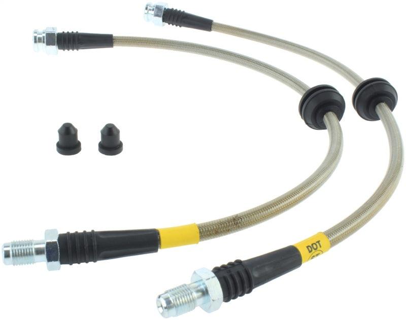 StopTech 2013-2014 Ford Focus ST (Euro Only) Stainless Steel Front Brake Lines - Corvette Realm