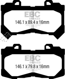 EBC 15+ Chevrolet Colorado 2.5 Greenstuff Front Brake Pads - Corvette Realm