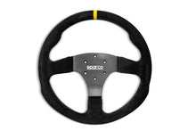 Load image into Gallery viewer, Sparco Steering Wheel R330B Suede w/ Button - Corvette Realm