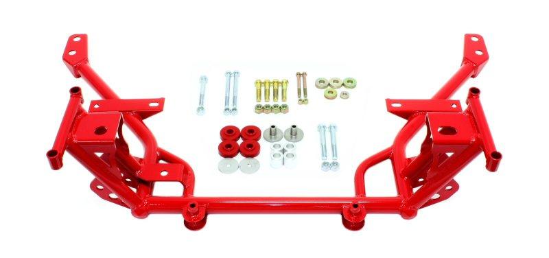 BMR 05-14 S197 Mustang K-Member w/ STD. Motor Mounts and STD. Rack Mounts - Red - Corvette Realm