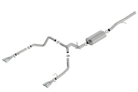 Borla 19-23 Chevrolet Silverado/GMC Sierra 1500 6.2L SS Touring Catback Exhaust - Square Chrome Tips