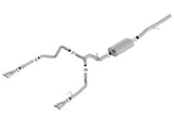 Borla 19-23 Chevrolet Silverado/GMC Sierra 1500 6.2L SS Touring Catback Exhaust - Square Chrome Tips