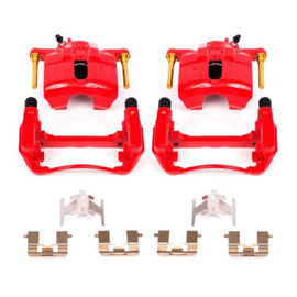 Power Stop 97-99 Acura CL Front Red Calipers w/Brackets - Pair - Corvette Realm