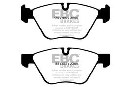 EBC 08-10 BMW 128 3.0 Yellowstuff Front Brake Pads - Corvette Realm