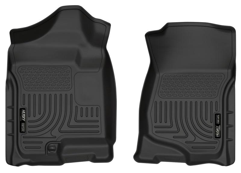 Husky Liners 07-14 Cadillac Escalade ESV/EXT Weatherbeater Black Front Floor Liners - Corvette Realm