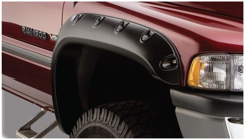 Bushwacker 02-08 Dodge Ram 1500 Pocket Style Flares 2pc - Black - Corvette Realm