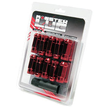 Load image into Gallery viewer, Wheel Mate Monster Locking Lug Nut Set of 4 - Red 14x1.50