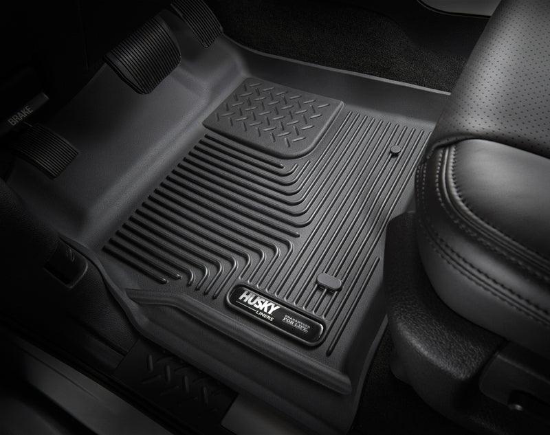 Husky Liners 07-12 GM Silverado/Tahoe/Suburban/Escalade X-Act Contour Black Floor Liners (2nd Seat) - Corvette Realm