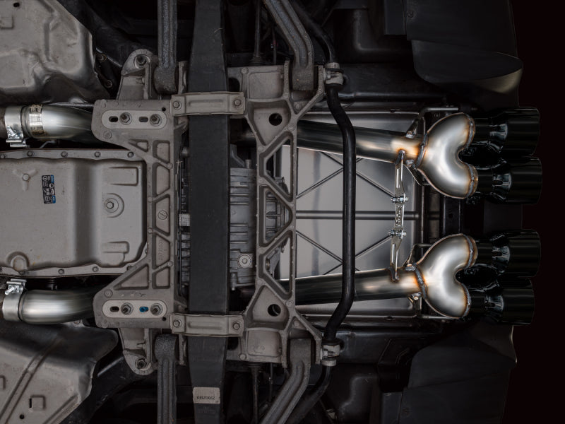 AWE Tuning 05-07 C6 Chevrolet Corvette 6.0L Track Edition Axleback Exhaust w/ Diamond Black Tips