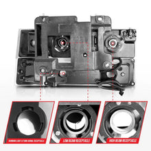 Load image into Gallery viewer, ANZO 88-98 Chevrolet C1500 Crystal Headlights w/ Light Bar Black Housing w/ Signal Side Markers 8Pcs - Corvette Realm