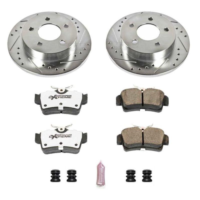 Power Stop 94-04 Ford Mustang Rear Z26 Street Warrior Brake Kit - Corvette Realm