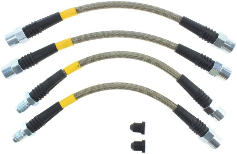 StopTech 87-91 BMW M3 / 89-4/91 325/328 Series (E30/E36) Rear Stainless Steel Brake Line Kit - Corvette Realm