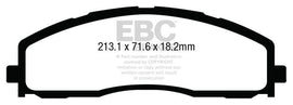 EBC 13+ Ford F250 (inc Super Duty) 6.2 (2WD) Extra Duty Front Brake Pads - Corvette Realm