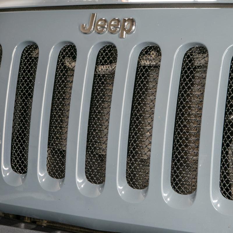 DV8 Offroad 2007-2018 Jeep JK Black Mesh Grille - Corvette Realm