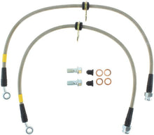 Load image into Gallery viewer, StopTech 02-05 Honda Civic Stainless Steel Front Brake Line Kit - Corvette Realm