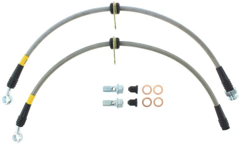 StopTech 04-08 Acura TSX / 03-07 Honda Accord Front SS Brake Lines - Corvette Realm