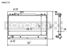 Load image into Gallery viewer, Koyo 06-08 Mazdaspeed 6 2.3L Turbo Radiator