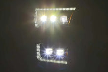 Load image into Gallery viewer, AlphaRex 17-20 Ford Raptor NOVA LED Proj Headlights Plank Style Alpha Black w/Activ Light/Seq Signal - Corvette Realm