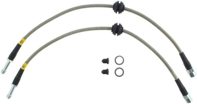 StopTech 09 Audi A4 Sedan / 08-10 A5-S5 Front Stainless Steel Brake Line Kit - Corvette Realm