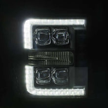 Load image into Gallery viewer, AlphaRex 11-16 Ford F-350 SD NOVA LED Proj Headlights Plank Style Chrm w/Activ Light/Seq Signal - Corvette Realm