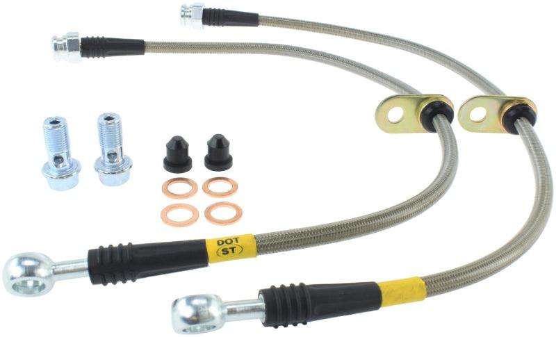 StopTech 07-13 Acura MDX Front SS Brake Lines - Corvette Realm