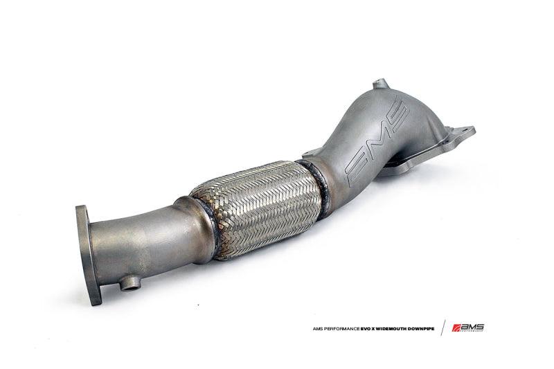 AMS Performance 08-15 Mitsubishi EVO X Widemouth Downpipe w/Turbo Outlet Pipe - Corvette Realm