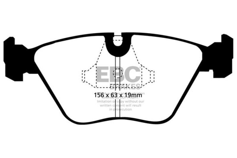 EBC 92-95 BMW M3 3.0 (E36) Bluestuff Front Brake Pads - Corvette Realm