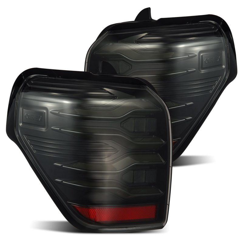 AlphaRex 10-21 Toyota 4Runner LUXX LED Taillights Alpha Blk w/Activ Light/Seq Signal - Corvette Realm