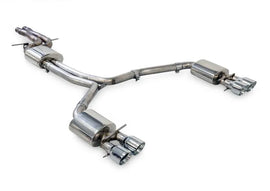 AWE Tuning Audi C7.5 A6 3.0T Touring Edition Exhaust - Quad Outlet Chrome Silver Tips - Corvette Realm