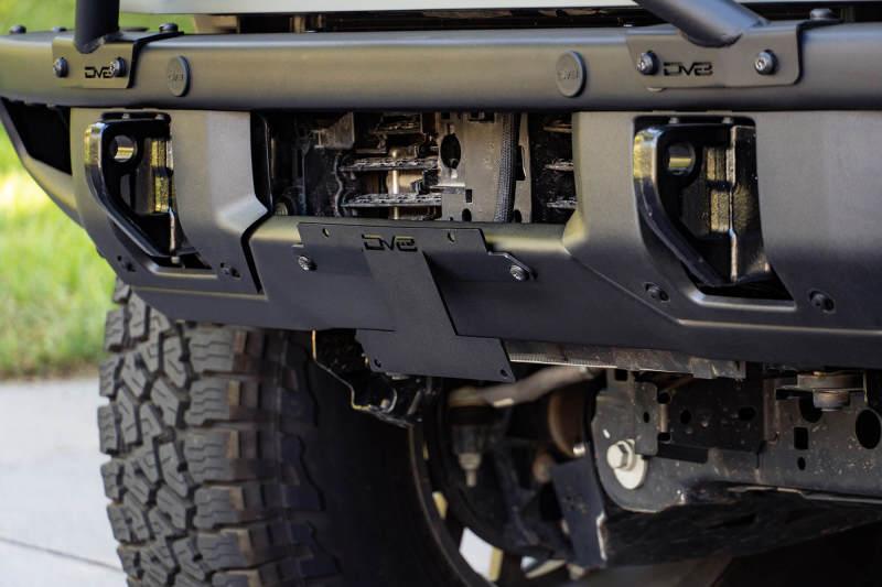 DV8 Offroad 21-22 Ford Bronco Factory Front Bumper Licence Relocation Bracket - Front - Corvette Realm