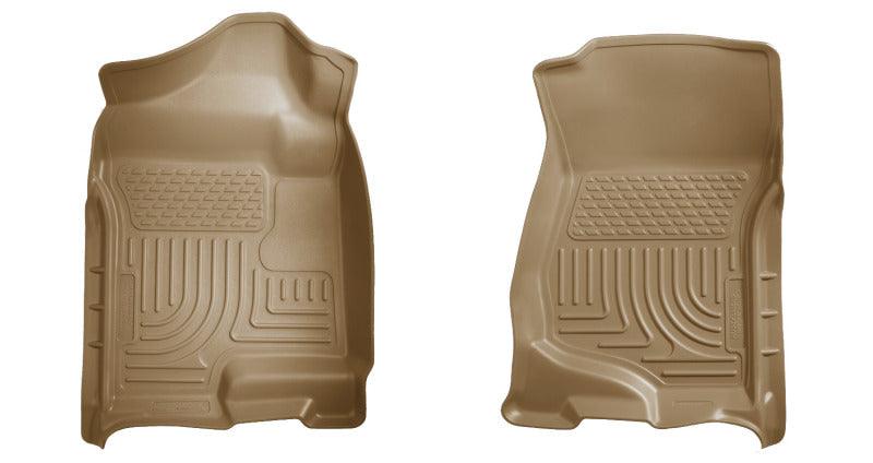 Husky Liners 07-14 Cadillac Escalade ESV/EXT Weatherbeater Tan Front Floor Liners - Corvette Realm