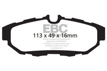 Load image into Gallery viewer, EBC 10-14 Ford Mustang 3.7 Yellowstuff Rear Brake Pads - Corvette Realm