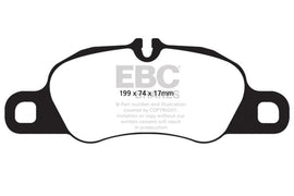 EBC 09-12 Porsche 911 (997) (Cast Iron Rotor only) 3.6 Carrera 2 Yellowstuff Front Brake Pads - Corvette Realm