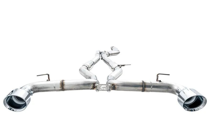 AWE Tuning 2020 Toyota Supra A90 Track Edition Exhaust - 5in Chrome Silver Tips - Corvette Realm