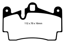EBC 04-07 Porsche Cayenne 3.2 Redstuff Rear Brake Pads - Corvette Realm