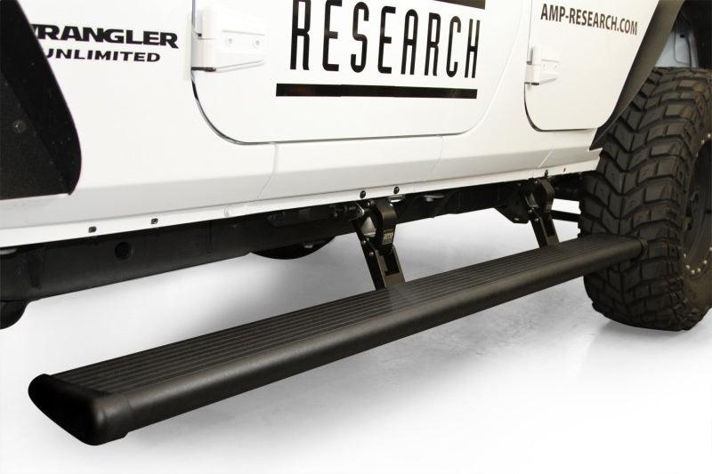 AMP Research 18-24 Jeep Wrangler JL 4DR (Excl. 4XE/Rubicon 392) PowerStep - Black - Corvette Realm