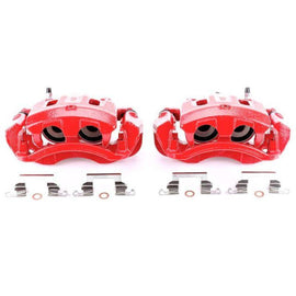 Power Stop 00-05 Ford Excursion Rear Red Calipers w/Brackets - Pair - Corvette Realm