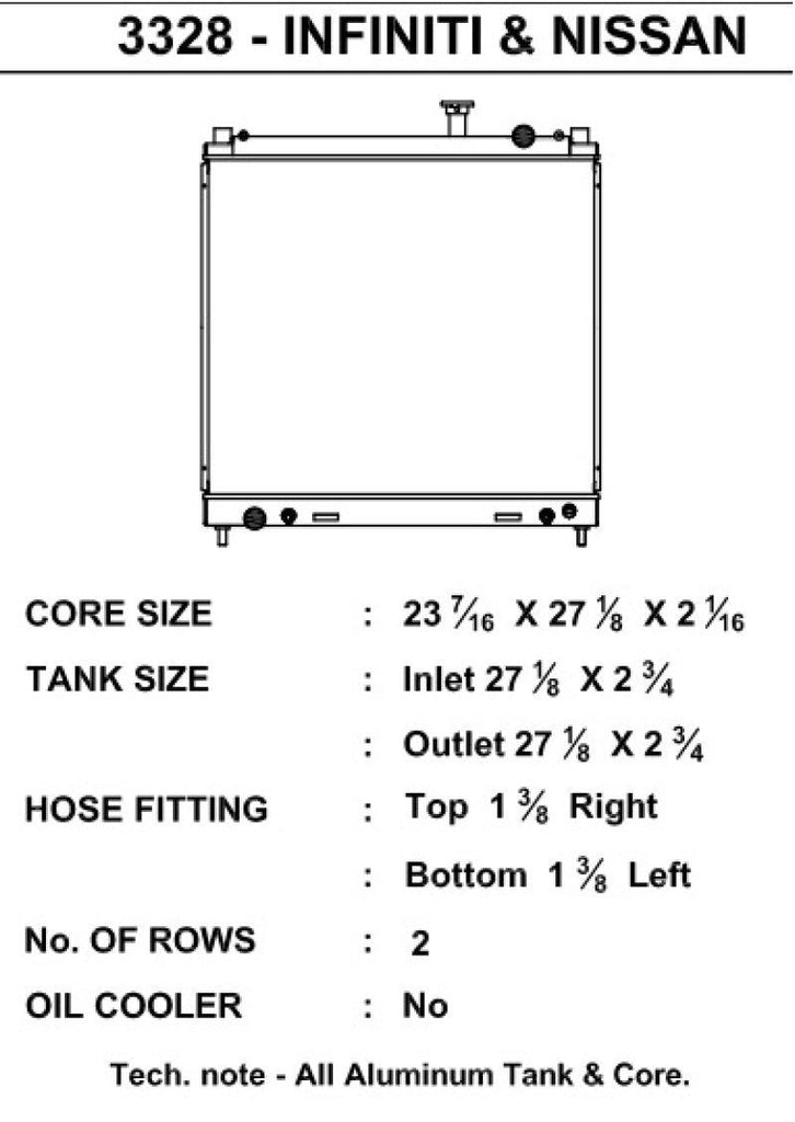 CSF 04-15 Nissan Titan Armada Radiator - Corvette Realm