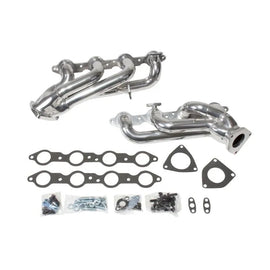 BBK 99-04 GM Truck SUV 4.8 5.3 Shorty Tuned Length Exhaust Headers - 1-3/4 Silver Ceramic - Corvette Realm