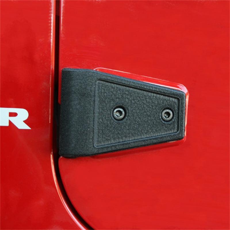 Rugged Ridge 07-18 Jeep Wrangler Unlimited JK Black Door Hinge Cover Kit - Corvette Realm