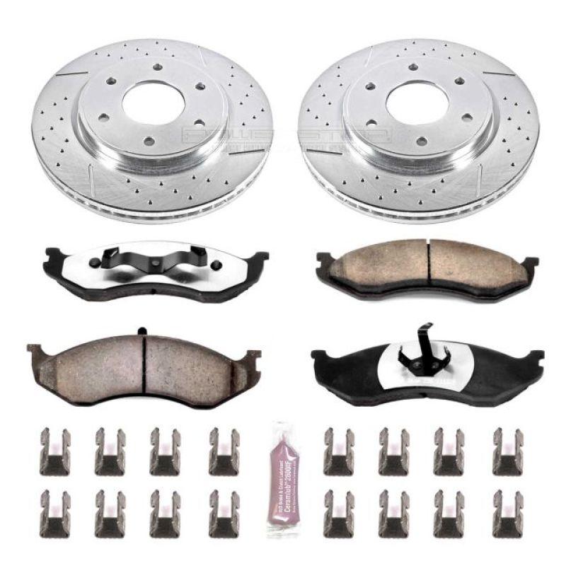 Power Stop 90-99 Jeep Cherokee Front Z36 Truck & Tow Brake Kit - Corvette Realm