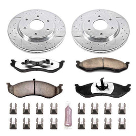 Power Stop 90-99 Jeep Cherokee Front Z36 Truck & Tow Brake Kit - Corvette Realm