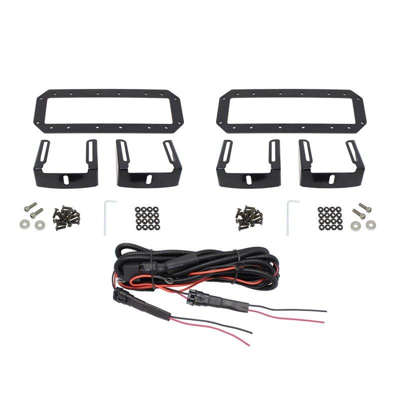 Westin HDX Flush Mount B-FORCE LED Light Kit (Set of 2) w/wiring harness - Black - Corvette Realm